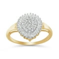 thumbnail image 2 of 10K Yellow Gold 1/2ct. TDW Diamond Cluster Ring (J-K,I1-I2), 2 of 8