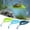 Mixed(3psc)(3pcs), variant on Turtle Basking Platform, 3PCS Tree Frog Tank Accessories, Leaf Shape Bearded Dragon Basking Platform with Suction Cups, Leopard Gecko Tank Accessories, Turtle Tank Decor (Light Blue)