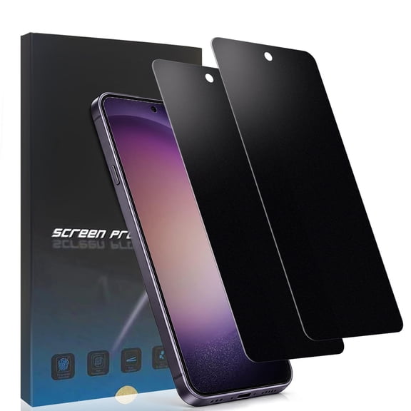 ZYQEEE 2 Pack Matte Privacy Screen Protector for Samsung Galaxy S23 FE - 6.4", Anti Glare, Anti Fingerprint, Anti Spy Tempered Glass,Support Finger ID Protective Glass