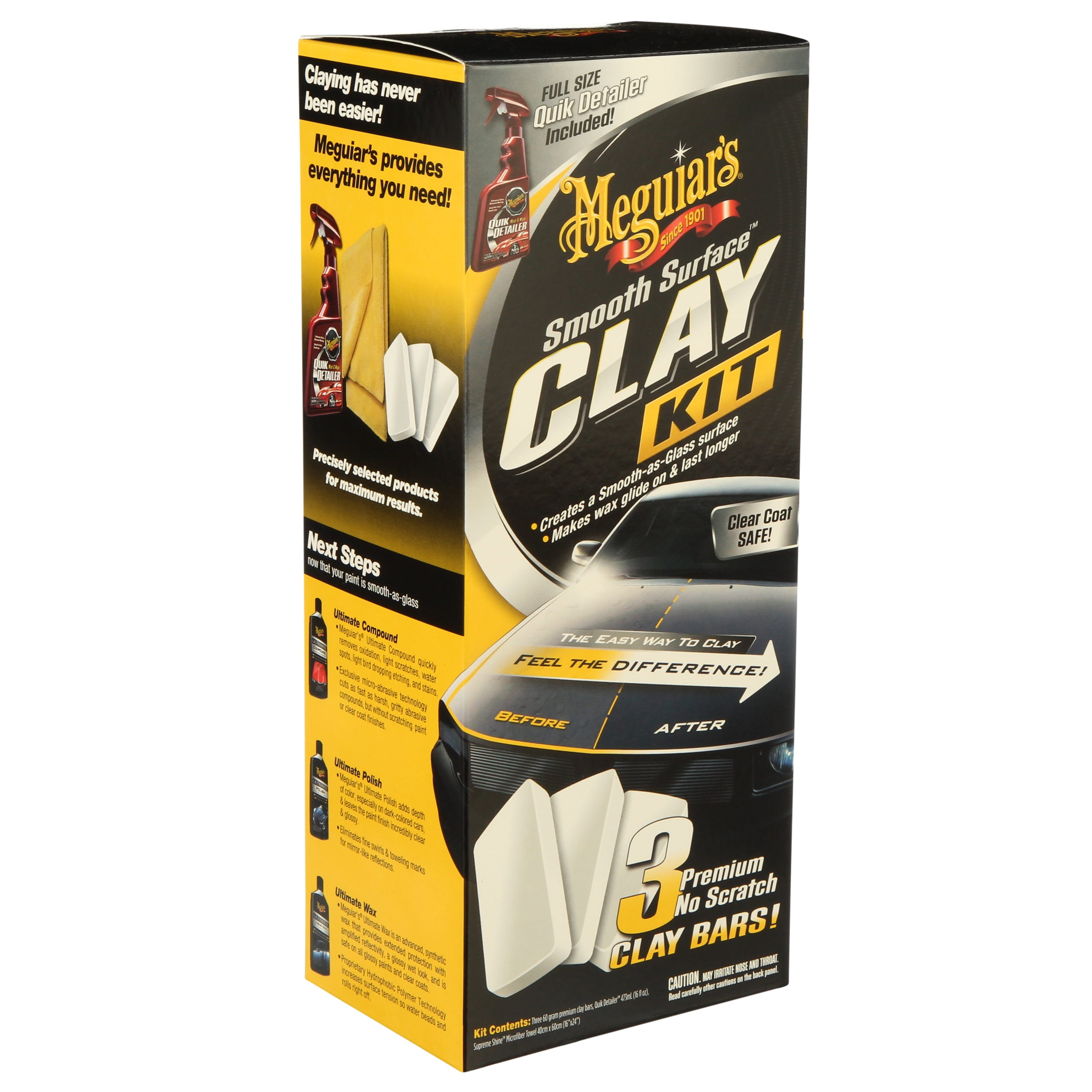 Meguiar's G191700 Smooth Surface Clay Kit
