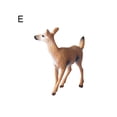 thumbnail image 2 of Zhaomeidaxi Simulated Solid Wood Animals Figures Forest Creatures Figurines Deer Family Figurines Miniature Toys Cake Toppers Desk Decor for Birthday Party, 2 of 8