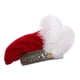 thumbnail image 1 of Sombrero de rey medieval con gorra plana de plumas, sombrero de copa tipo muffin para boda temática Rojo, 1 of 9
