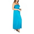 thumbnail image 3 of 24seven Comfort Apparel Plus Size Strapless Maxi Dress, 3 of 4