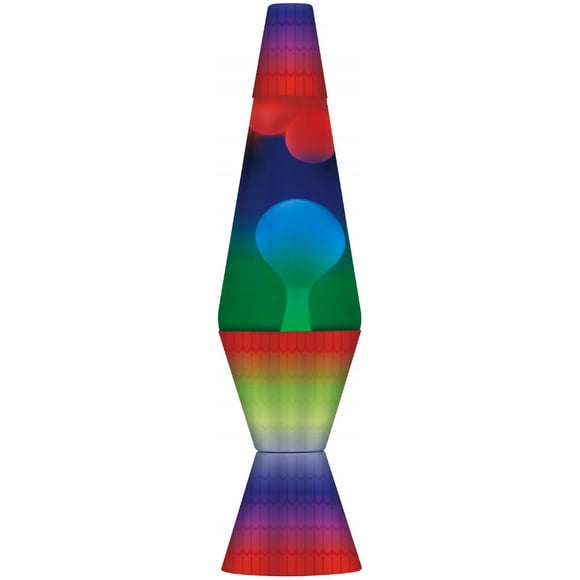 14 ½” Rainbow Print Lava Lamp