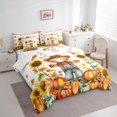thumbnail image 3 of Castle Fairy Cartoon Scarecrow 7-Piece Twin Bedding Sets for Children Teens,Nature Pumpkin Sunflower Bedding Comforter Set,Rustic Autumn Harvest Breathable Sheet Sets,Lightweight Room Decor, 3 of 8