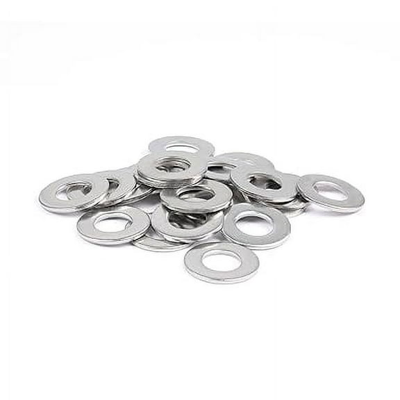 Fastener Tree #10 x 1/2" Flat Washer 304 Stainless Steel SAE Washer for Screws Bolts 100PCS