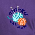 thumbnail image 3 of CafePress - CHICKS WITH STICKS T Shirt - Men's Classic Graphic Cotton T-Shirt, 3 of 4