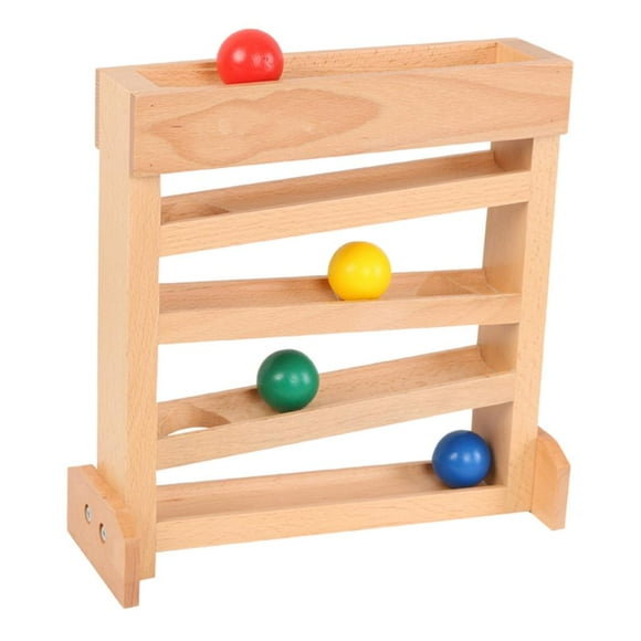 5 Layers Race Ball Ramp Track with 4 Mini Balls Montessori Toddlers