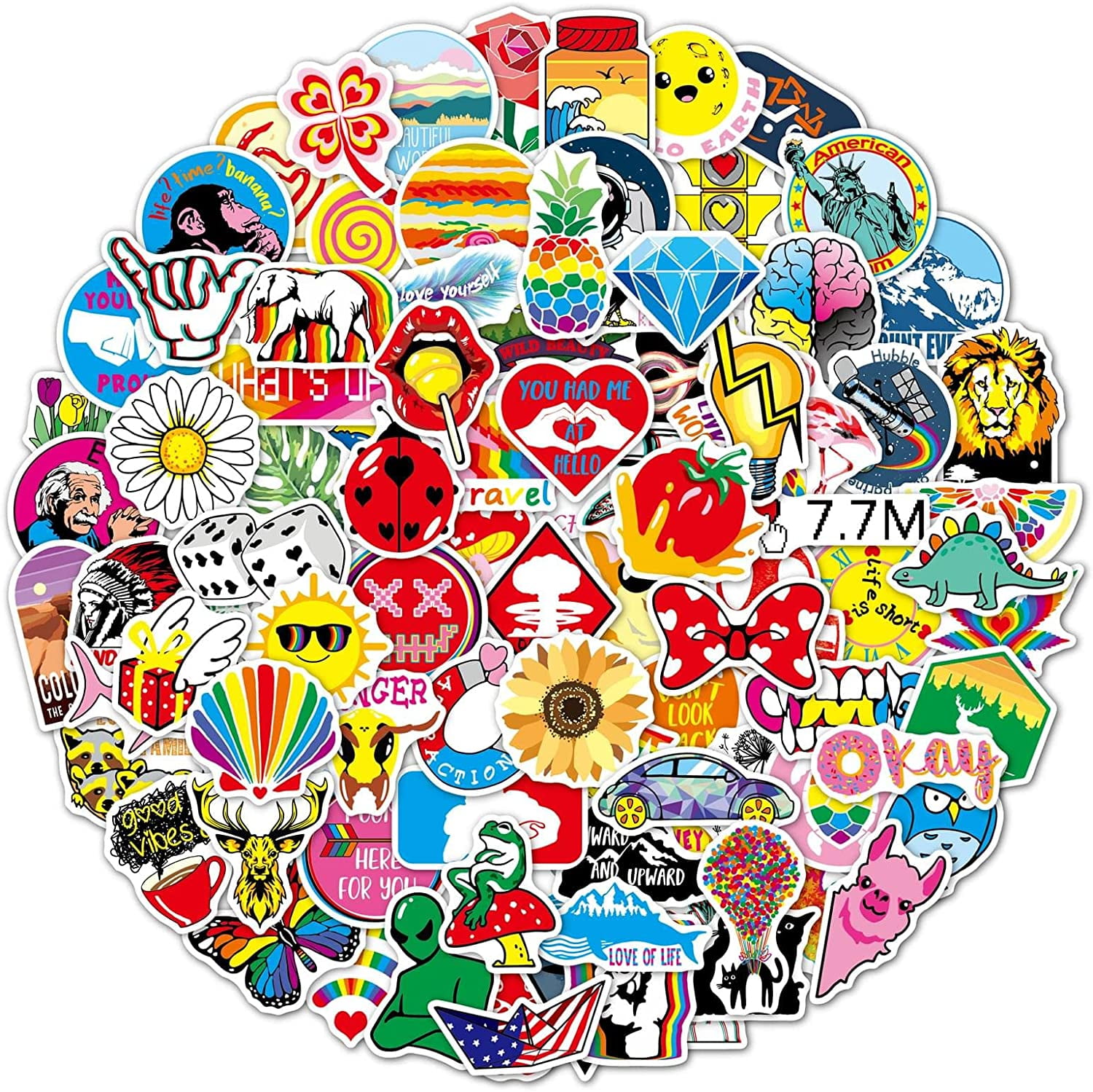 100psc Autocollant Sticker Stickers Velo Y2K Autocollants De