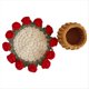 thumbnail image 1 of Posavasos con Ramo de Rosas, Mantel Individual de Flores de Ganchillo, Mantel de con Ramo Tejido A Mano, Adornos para el Escritorio del Hogar, Plantas en Maceta con Cesta A, 1 of 7