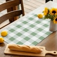 thumbnail image 2 of Placemats Set of 4, Sage Green Buffalo Plaid Placemats Set of 4, Spring Watercolor Check Stripe Tablemats Placemat Table Decoration for Kitchen Table Dinner Party Home Decor Indoor Outdoor, 2 of 8