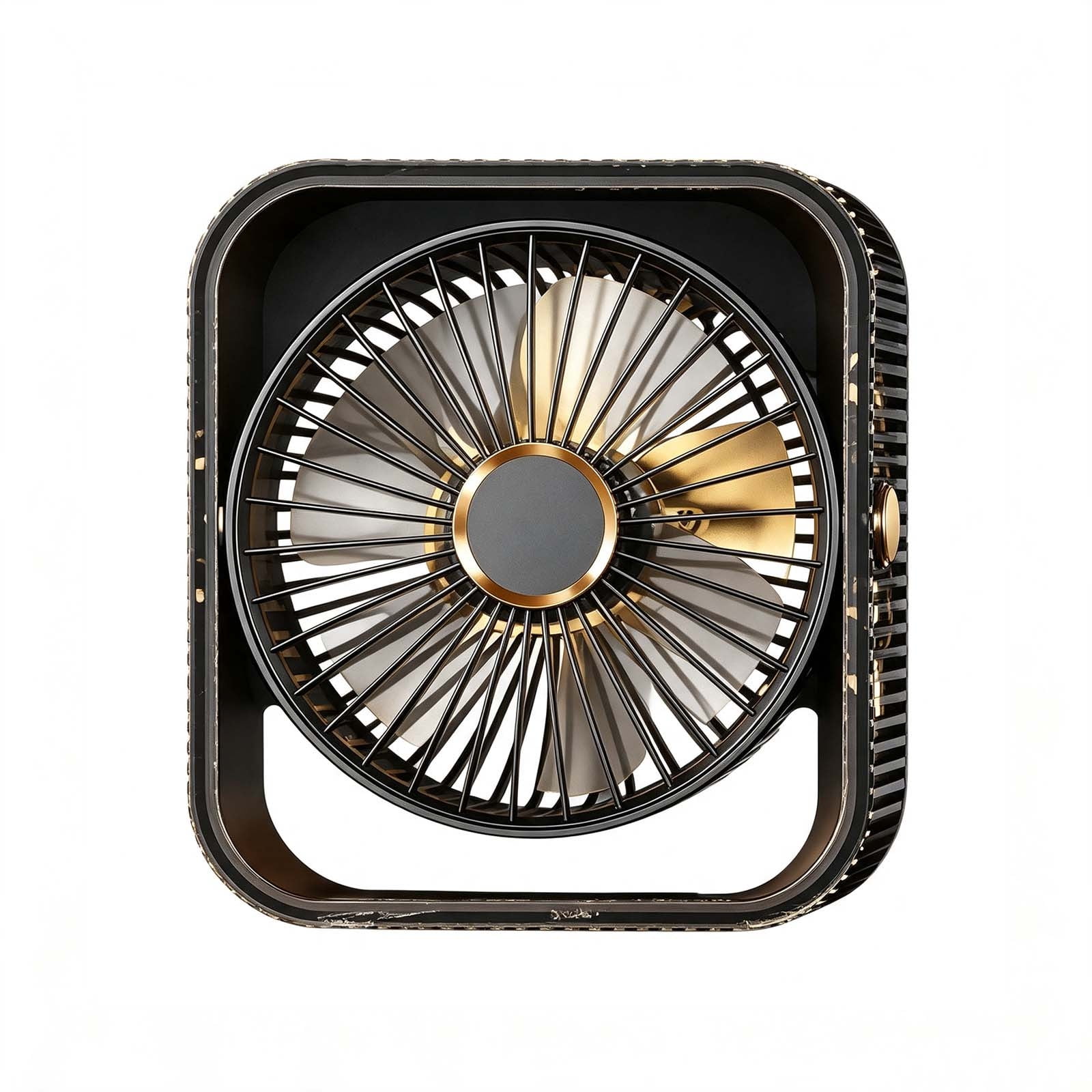 SHJHENG Rechargeable Desk Fan With LED Night Light 5 Speeds Portable Wall Mount Fan 360 Adjustable Quiet Small Table Fan Operated Fan For Bedroom Office Camping