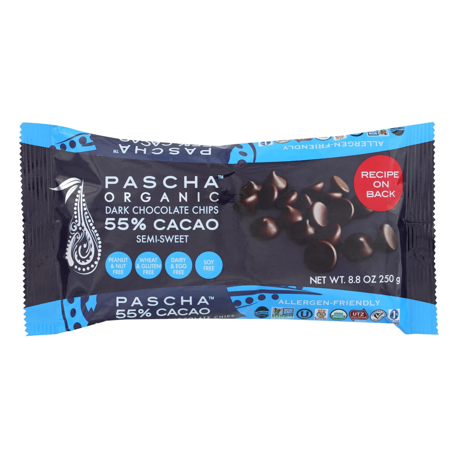 Pascha Organic Dark Chocolate Chips, 8.8 Oz
