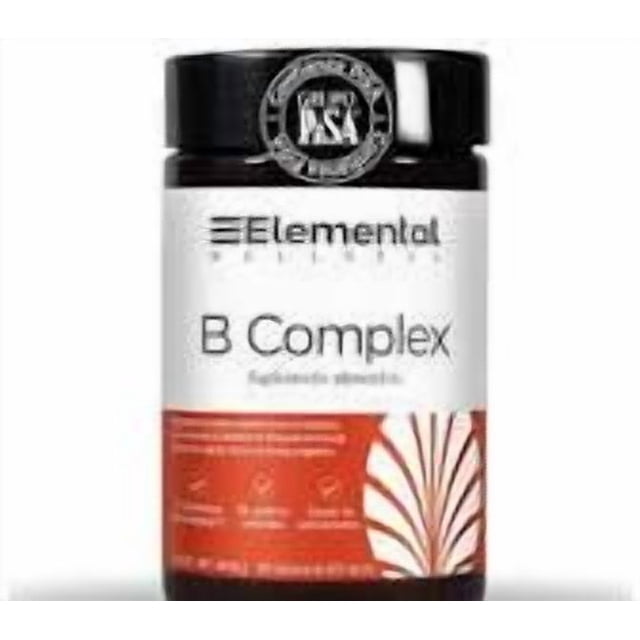 B Complex Con 60 Cápsulas | Suplemento Alimenticio Vitaminas B Para Energía Y Bienestar