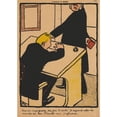 thumbnail image 3 of Félix Vallotton 18x24 Black Modern Framed Museum Art Print Titled - Crimes and Punishments Xvii, 774, You Shall Conjugate (1871), 3 of 5