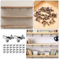 thumbnail image 6 of RENACLIPY Silver Metal Shelf Brackets Zinc Alloy for Wobble- Support 30Pcs, 6 of 6