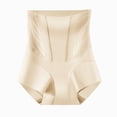 thumbnail image 5 of Gpoecd Womens Boxer Briefs Lace Mid Rise Control Lifting No Ride Up Seamless Breathable Plus Size Panties Beige,XL, 5 of 5