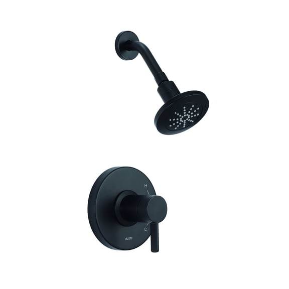 Danze D501530BSTC Amalfi Shower-Only Trim and Treysta Cartridge, Satin Black