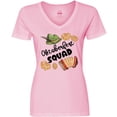 thumbnail image 3 of Inktastic Oktoberfest Squad Hat, Accordion, Pretzels Women's V-Neck T-Shirt, 3 of 5