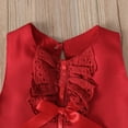 thumbnail image 6 of IROINNID Infant Girls Lace Solid Color Sleeveless Pretty Bow Dress, 6 of 9