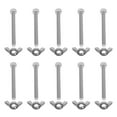 thumbnail image 4 of 10 Paires de Boulons à Vis en Acier Inoxydable avec Kit d'Écrou à Ailes Accessoire de Machine, 4 of 9