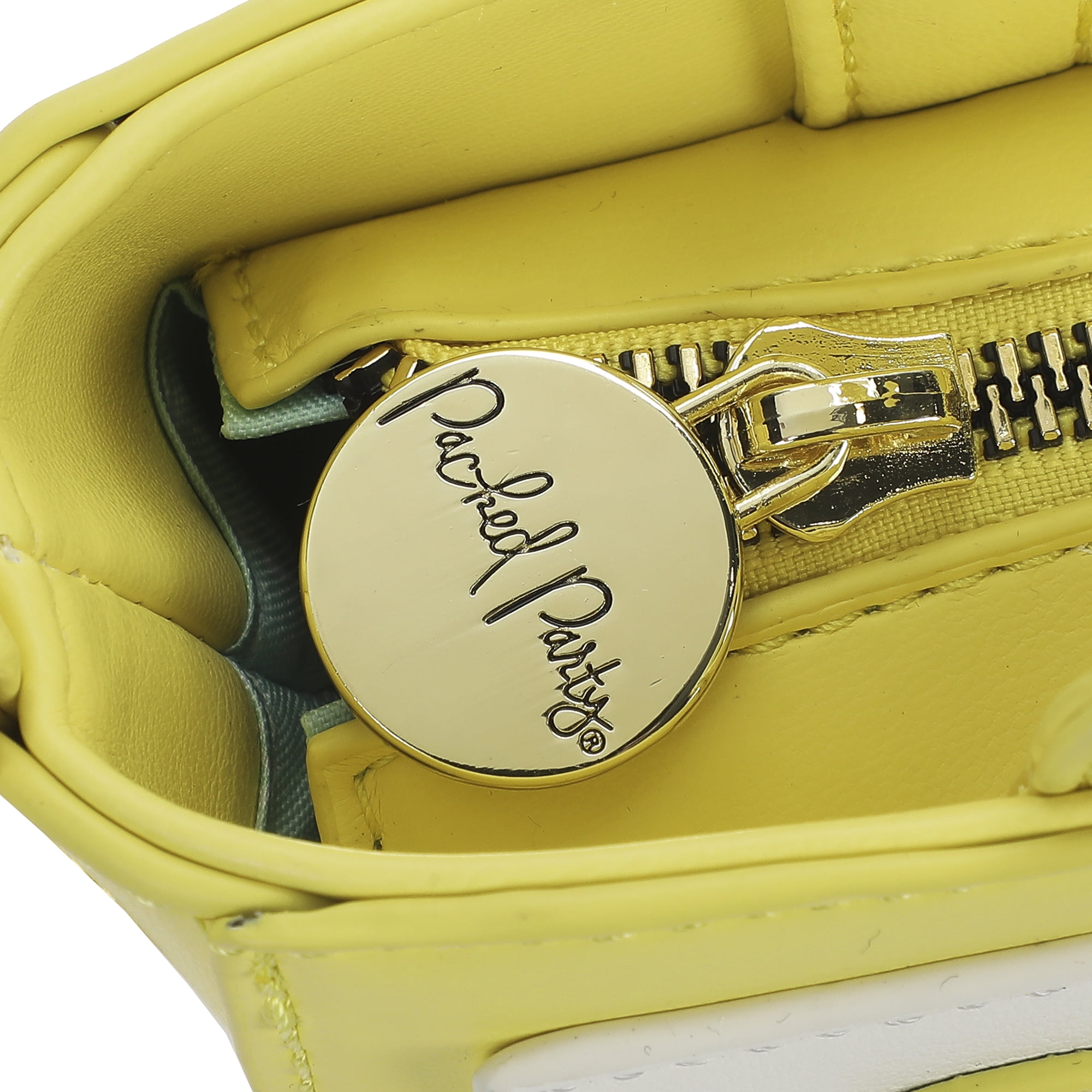 Packed Party Women's Lemon Slice Shaped Crossbody Bag, Yellow
