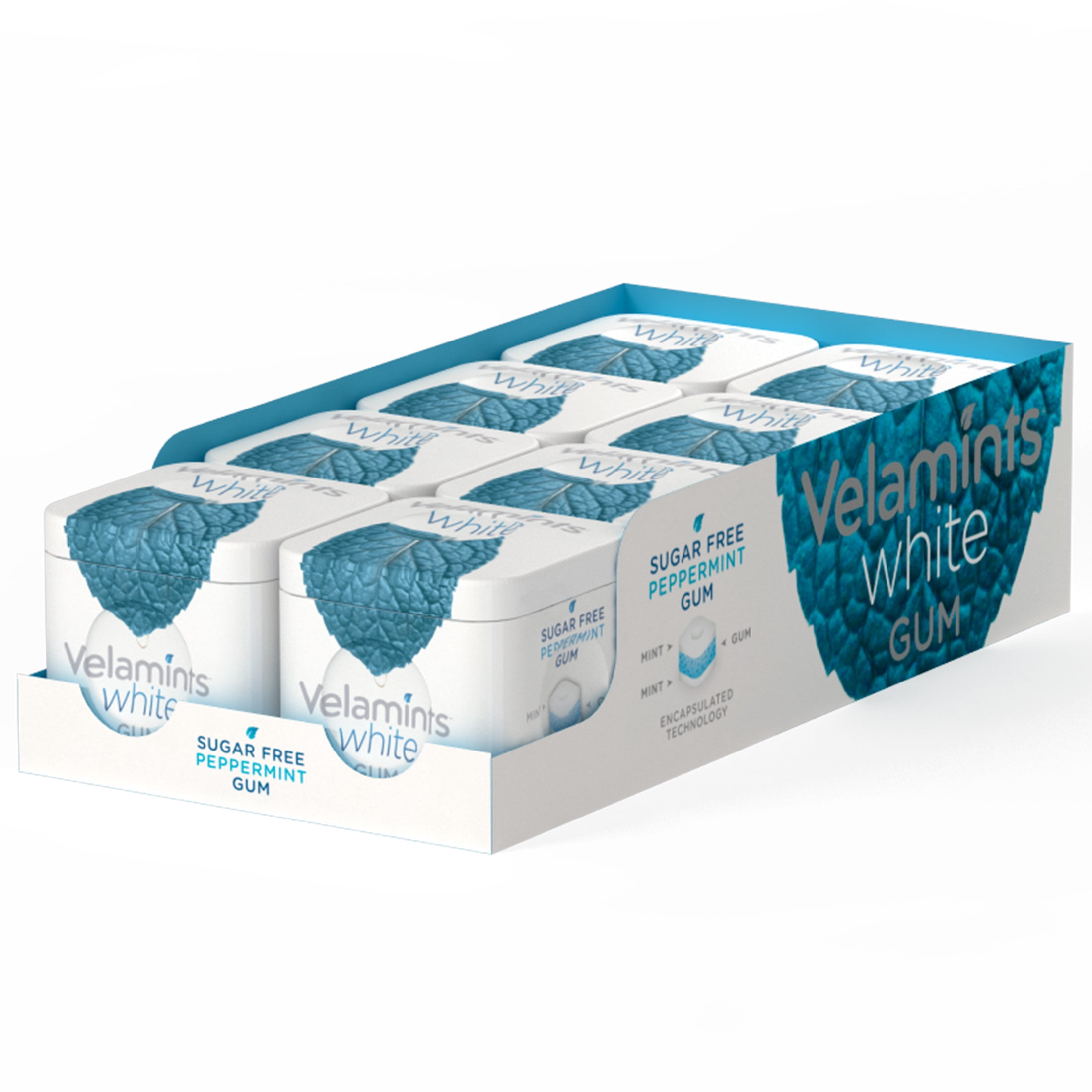 Peppermint White Gum Tin