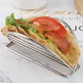 thumbnail image 2 of Estante para tacos - Soporte de acero inoxidable para tacos, bandeja para tacos - Soporte triangular para tacos, 2 of 5