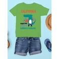 thumbnail image 3 of Crocodile, Surfing Dude T-Shirt Juniors -Image by Shutterstock,  Small, 3 of 4