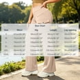 thumbnail image 3 of MMJ Cargo Pants for Women Flare Leg High Waist Fleece Lined with Pockets Stretch Casual Trousers Full Length Comfortable Warm Outdoor Hiking Travel, 3 of 8