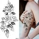 thumbnail image 3 of Pegatinas de tatuajes temporales de flor de Rosa, tatuajes de flor para cuerpo, pierna, brazos, cuello, espalda, piel de flor extraíble, 3 of 4