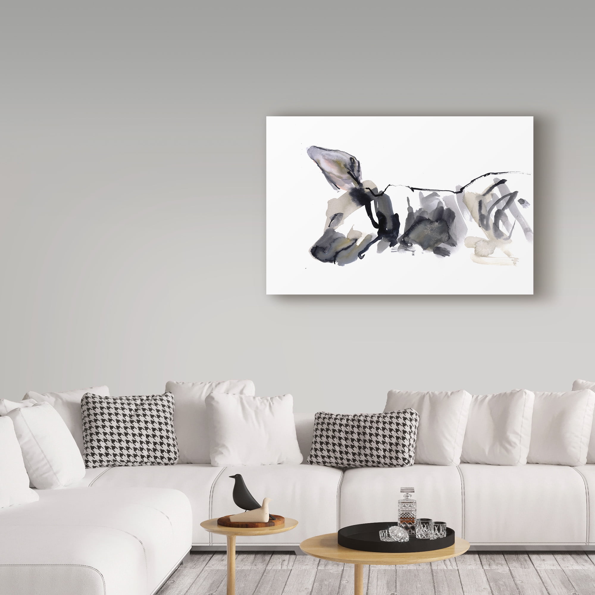 Trademark Fine Art 'Sleeping Hyena' Canvas Art by Mark Adlington