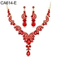 thumbnail image 2 of Xinyolin Women Jewelry Set, Elegant Rhinestone Teardrop Pendant Wedding Necklace Earrings, 2 of 8