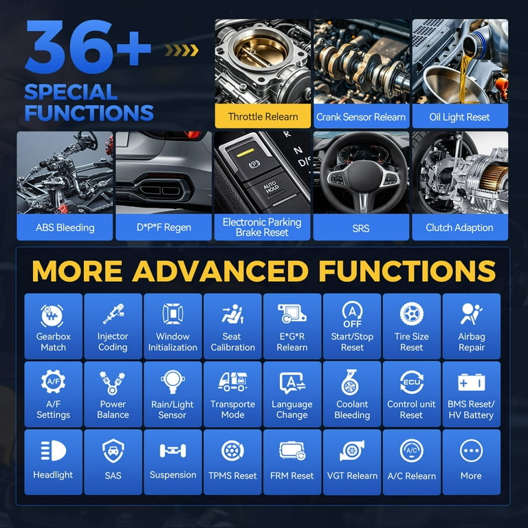 XTOOL D7 Bidirectional OBD2 Scanner – Full System Diagnostic Tool With 36+ Resets – 2025 Version