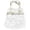 White, variant on Mesh Shower Caddy Portable Shower Bag With Zipper Shower Tote Ideal For Gym Travel Camp Beach For Sunscreen Dorm College, 25x26 cm, White