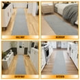thumbnail image 4 of Ottomanson Aisle Runner Rug 1'11" x 17' – Non-Slip Plush Extra Long Indoor Runner, Gray, 4 of 9
