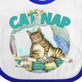 thumbnail image 4 of Inktastic Cat Nap Cute Sleeping Cat Boys or Girls Baby Bib, 4 of 4
