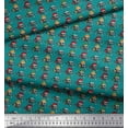 thumbnail image 3 of Soimoi Poly Georgette Fabric Crossbone & Skull Halloween Decor Fabric Printed Yard 42 Inch Wide, 3 of 3