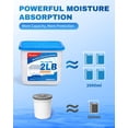 thumbnail image 4 of Vacplus 2LB Moisture Absorber Bucket - Large Capacity Moisture Absorber with Calcium Chloride Crystals, Effective Dehumidifier for Basement, Closet & Bathroom, 2 Packs, 4 of 9