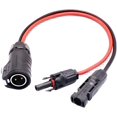 thumbnail image 1 of HAHADAXA 10AWG Solar Female & Male Connector to 2 Pin Male Power Industrial Circular Connector for fit Solar Panel Suitcase, Forrest River RV Ports, Grand Design RV's Industry (0.4m/1.3ft), 1 of 7