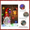thumbnail image 4 of Christmas Lighted Gnome Garden Flag,Double-Sided Home Rustic Winter Garden Yard Decorations,New Year Vintage Seasonal Outdoor Flag 12 x 18inches for Holiday,Purple, 4 of 6