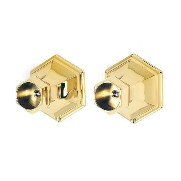 Alno A7746 Nicole Shower Rod Mounting Bracket Set - Brass