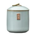 thumbnail image 1 of Tarro de cerámica para almacenar té, contenedor de alimentos, recipiente de escritorio con tapas, organizador para , granos, restaurantes,, 1 of 8