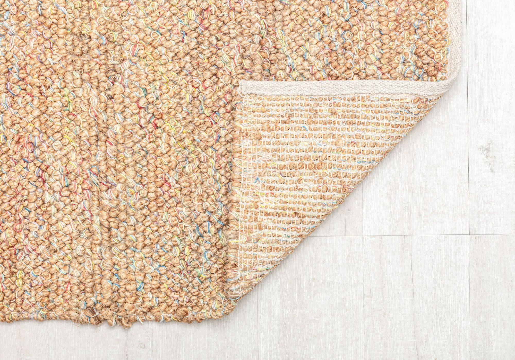 Rugs America Rainbow Confetti DR10A Solid Farmhouse Orange Area Rug, 8’0”x10’0”