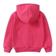 thumbnail image 4 of GYRATEDREAM Zip up Hoodie Kids Fleece Hooded Sweatshirts for Boys Girls Toddlers Hooded Full Zipper Jacket Shirt for 2-3Y Rose Red, 4 of 7