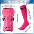 thumbnail image 4 of Hengguang 4 Pcs Soccer Shin Guards Set for Kids - Youth Protective Pads with 3 Pairs Socks, Lightweight Breathable Gear for Boys & Girls Ages 6-14, 4 of 7