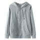 thumbnail image 1 of pstuiky Camisas de manga larga abrigadas para hombre, Sudadera holgada de manga larga con capucha y hombros caídos para hombre salir tops xxl, 1 of 2