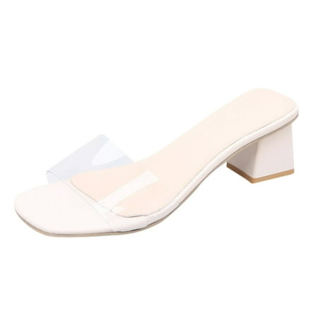 

adviicd Pumps Wide Width Women Fashion Heels Thick-soled Women s Pumps Casual Summer Pumps for Women