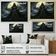 thumbnail image 4 of Designart "Charcoal Art of Enchanting Witches I" Abstract Framed Wall Art - Modern Yellow Witches Living Room Framed Canvas Art, 4 of 6