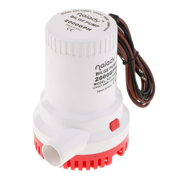 1 Piece Bilge Pump 2000GPH ABS electric Submersible Water Pump For Marine Boat Rv